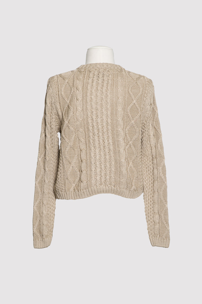 sara cable-knit cardigan