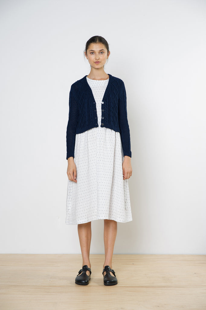 sara cable-knit cardigan