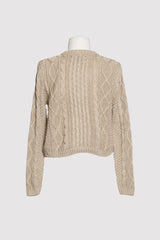 sara cable-knit cardigan